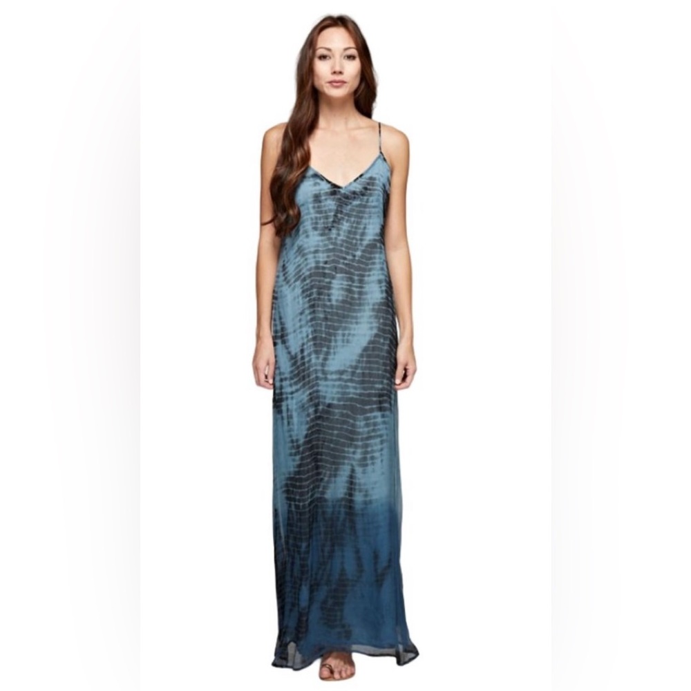 Lovestitch “ blue all over ombre” tie dye maxi dress